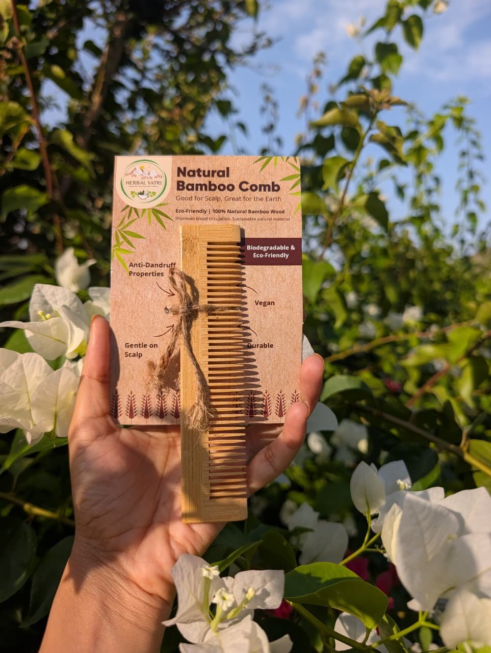Natural Bamboo Comb